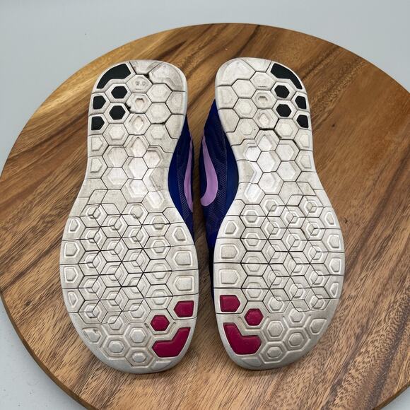 Nike Free 5.0 Shoes Womens Size 7.5 Blue Running Comfort Walking Gym Sneakers - Picture 7 of 8